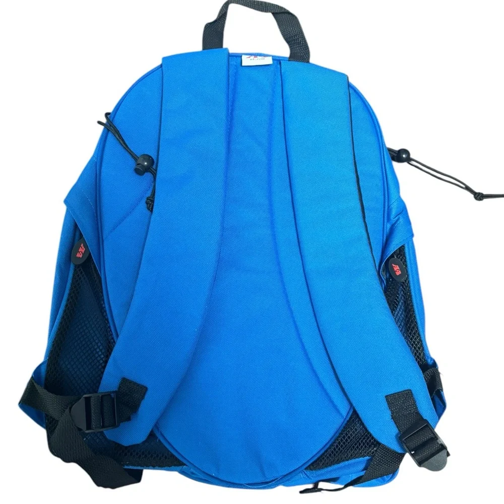 Large capacity canvas backpack. In Blue. GUC